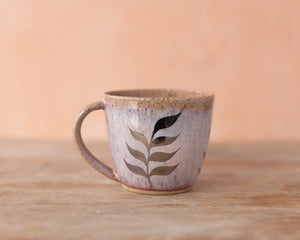 FERN MUG - LILAC GLAZE - SANDY CLAY - S/M/L